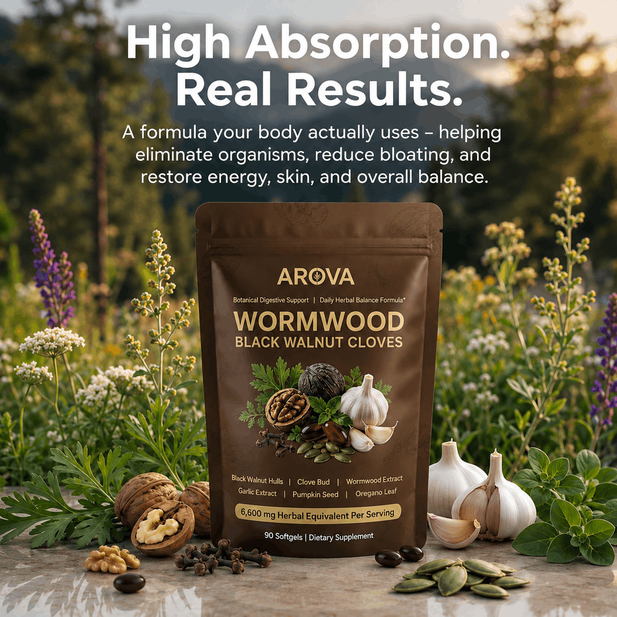 Wormwood Aged Black Walnut & Clove Softgels