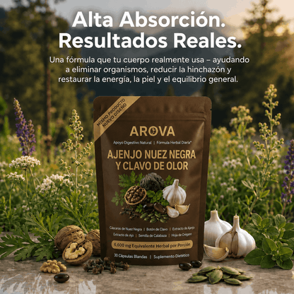 Cápsulas blandas de ajenjo, nogal negro añejo y clavo