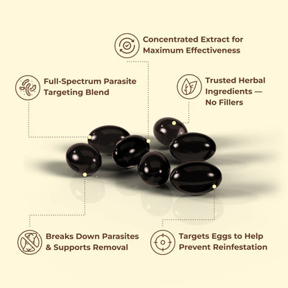 Wormwood Aged Black Walnut & Clove Softgels
